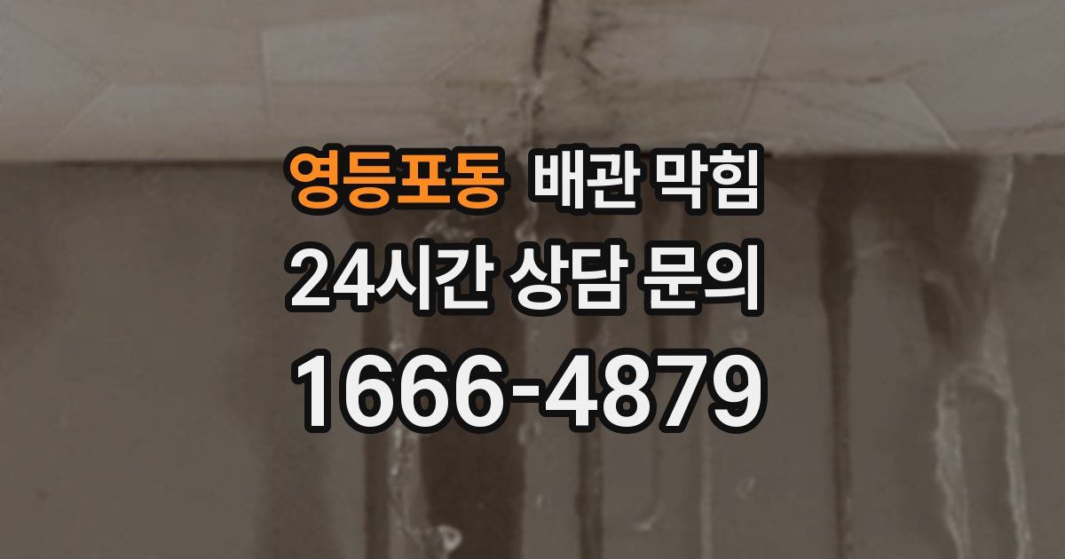 영등포동 배관 막힘