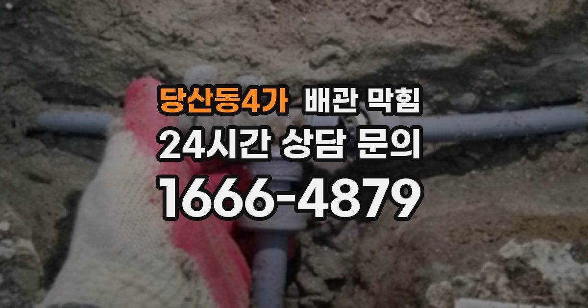 당산동4가 배관 막힘