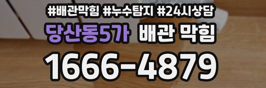 당산동5가 배관 막힘