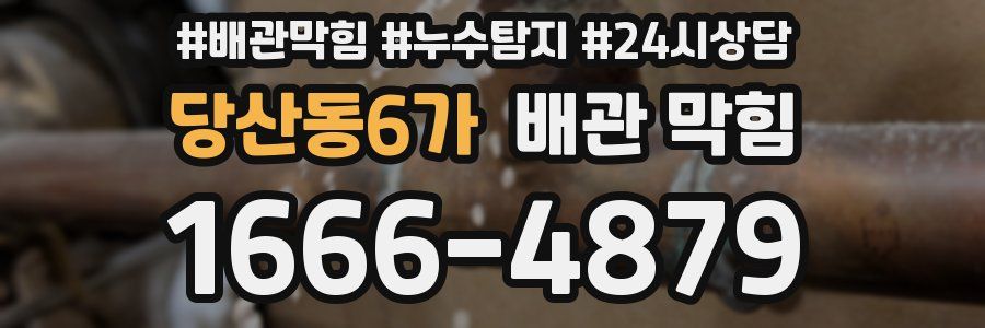 당산동6가 배관 막힘