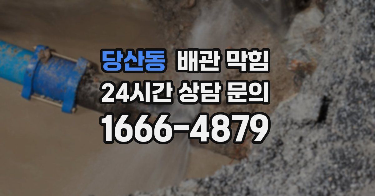 당산동 배관 막힘