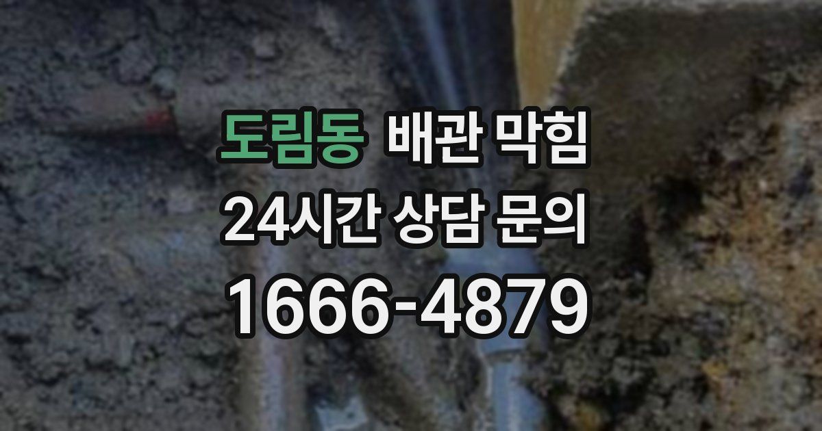 도림동 배관 막힘