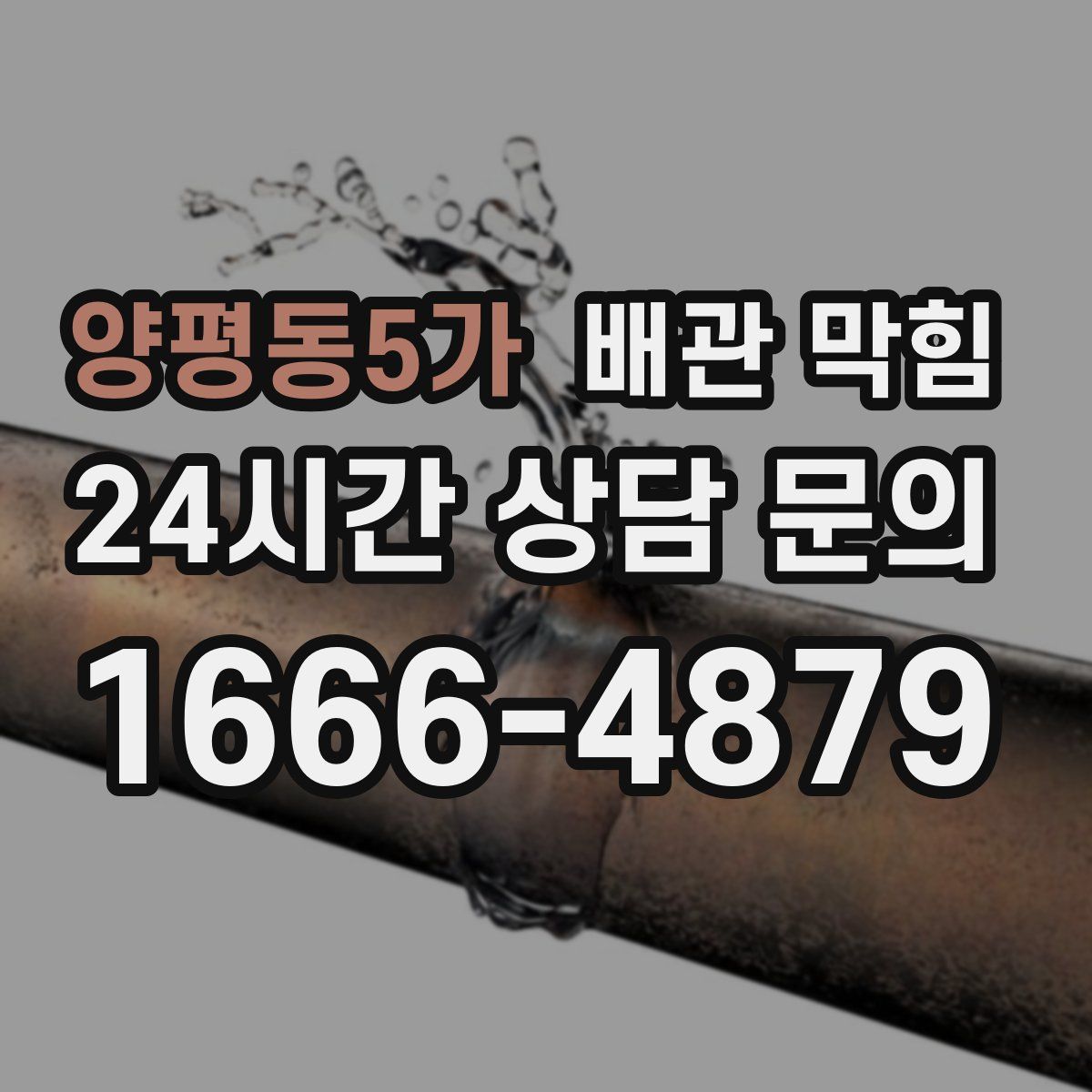 양평동5가 배관 막힘