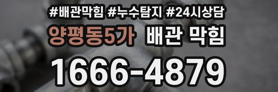 양평동5가 배관 막힘