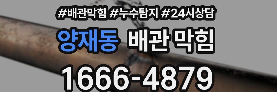 양재동 배관 막힘