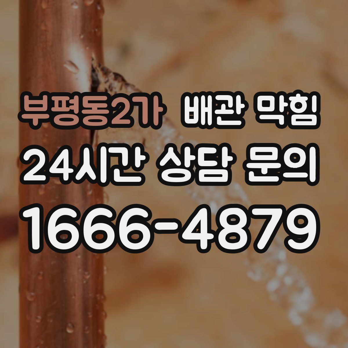 부평동2가 배관 막힘