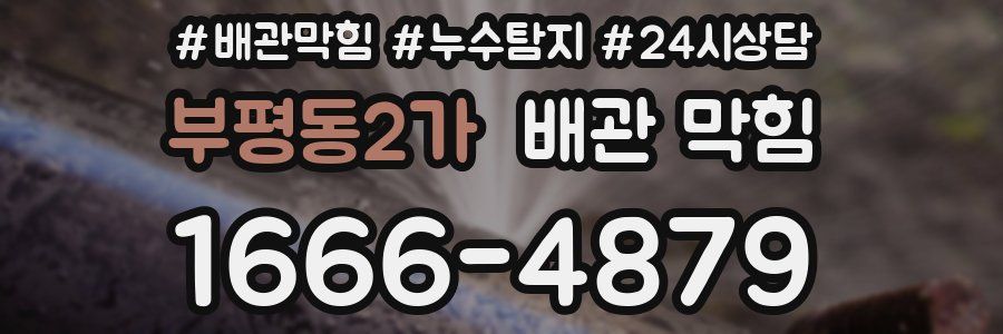부평동2가 배관 막힘