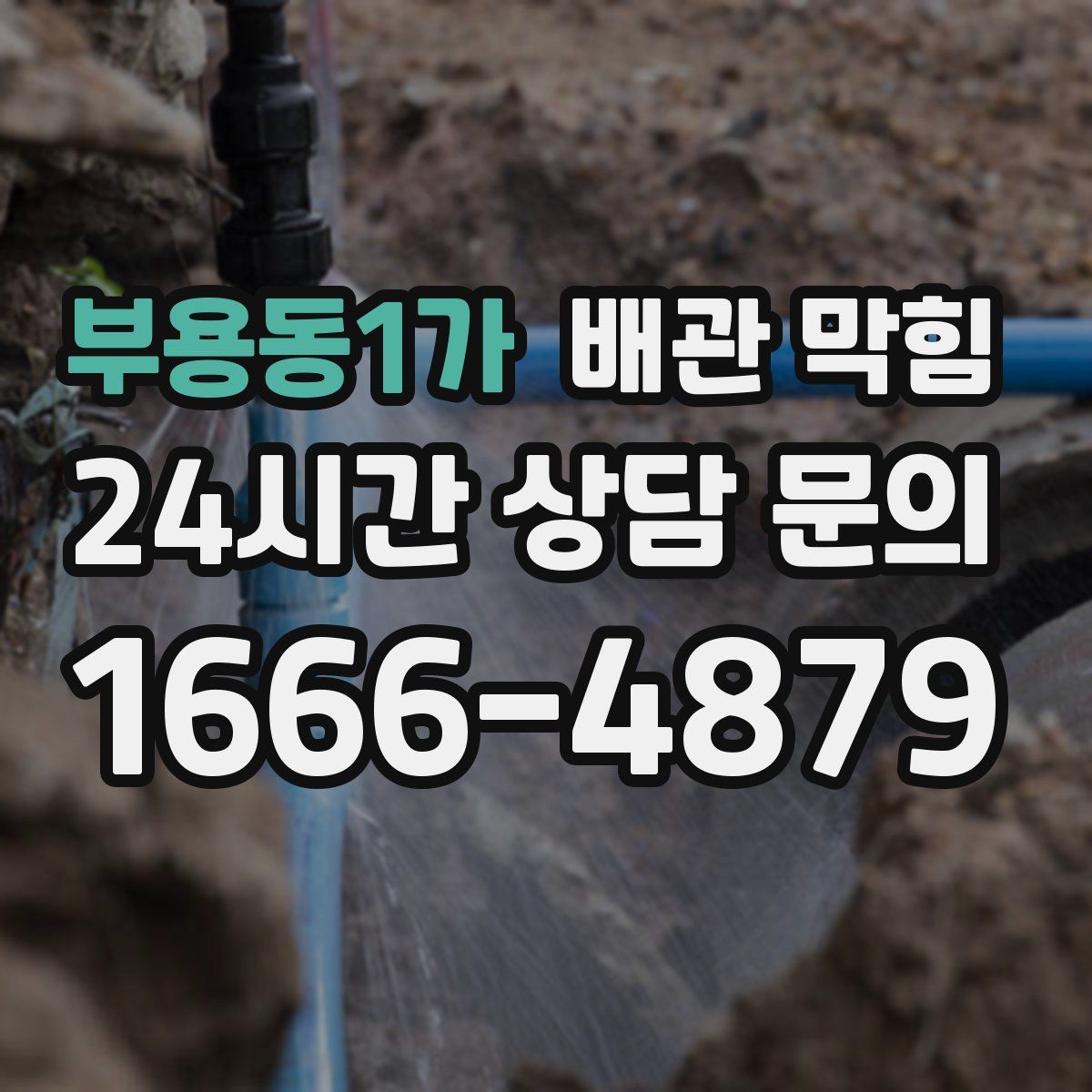 부용동1가 배관 막힘