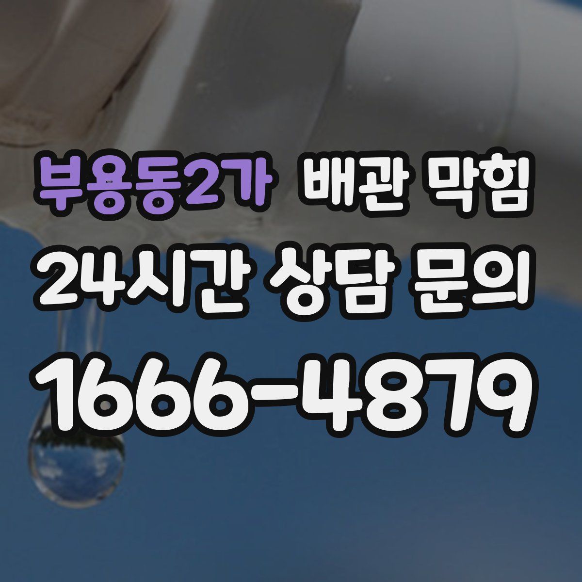 부용동2가 배관 막힘