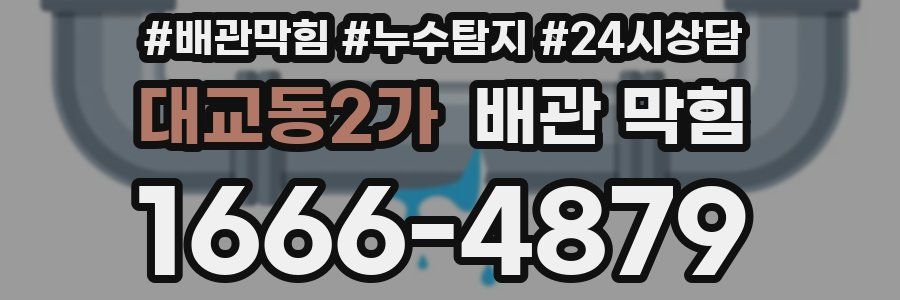 대교동2가 배관 막힘