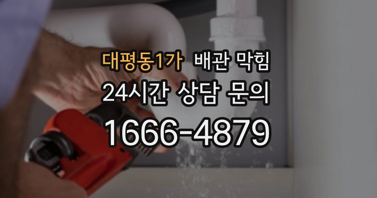 대평동1가 배관 막힘