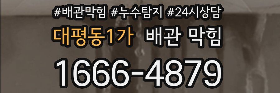 대평동1가 배관 막힘