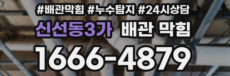 신선동3가 배관 막힘