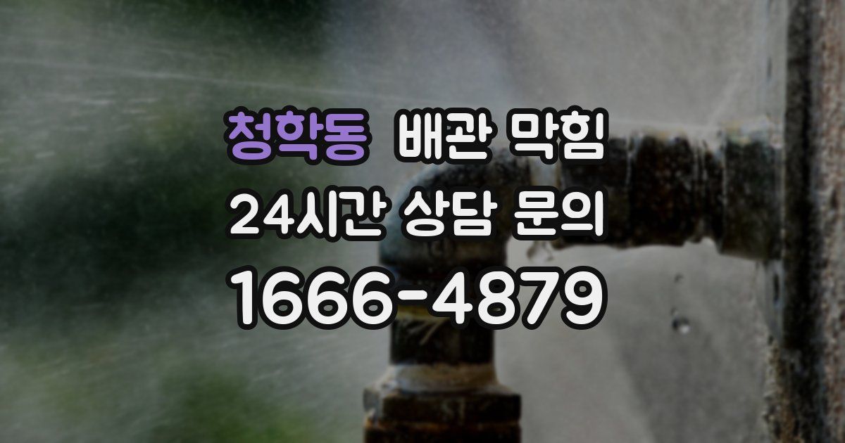 청학동 배관 막힘