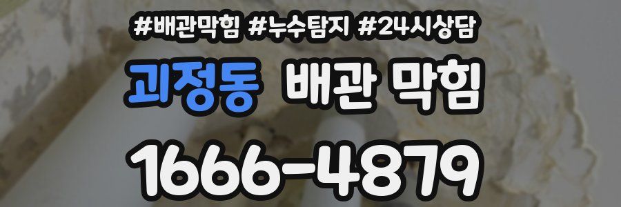 괴정동 배관 막힘