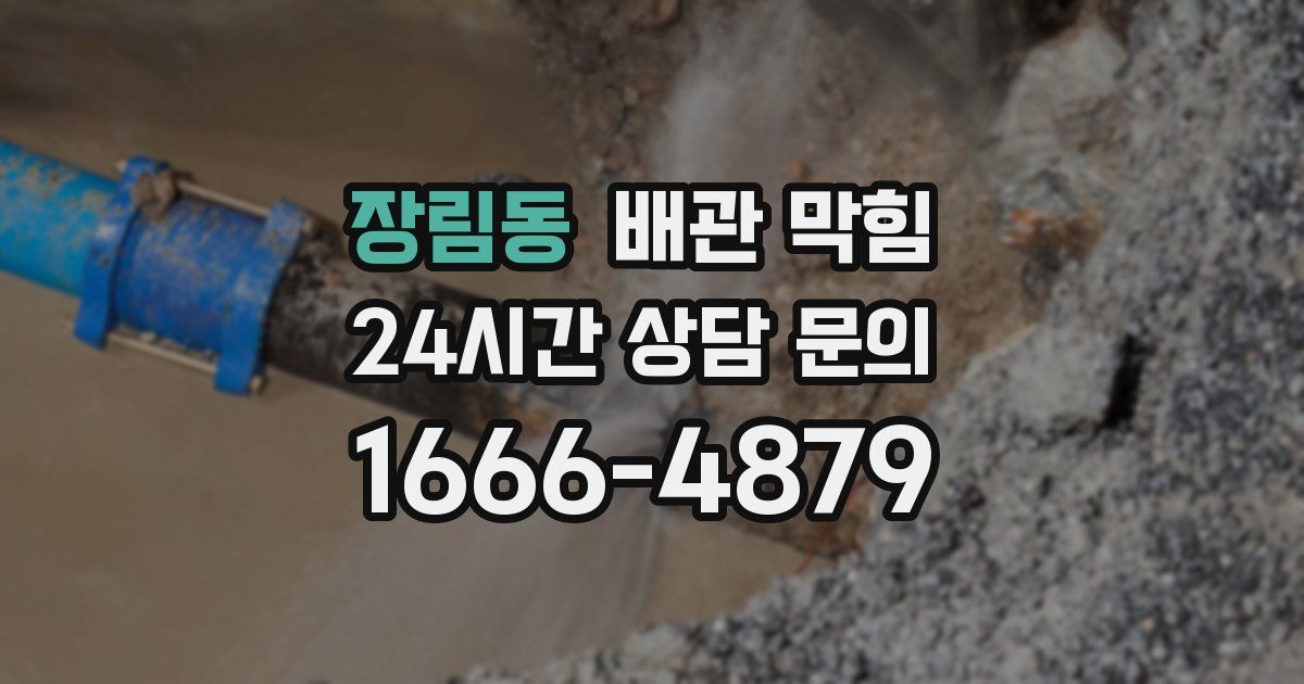 장림동 배관 막힘