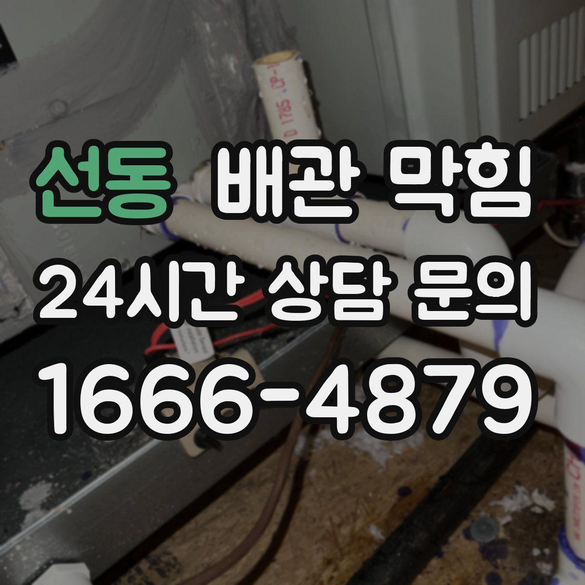 선동 배관 막힘