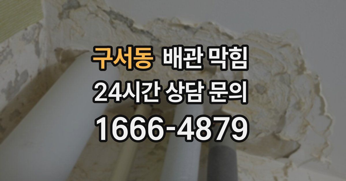 구서동 배관 막힘