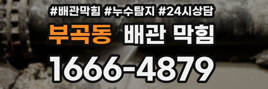부곡동 배관 막힘
