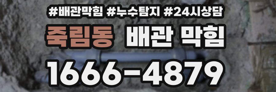 죽림동 배관 막힘