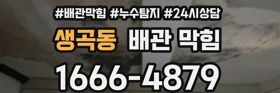 생곡동 배관 막힘