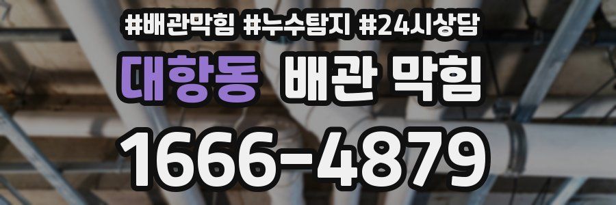대항동 배관 막힘