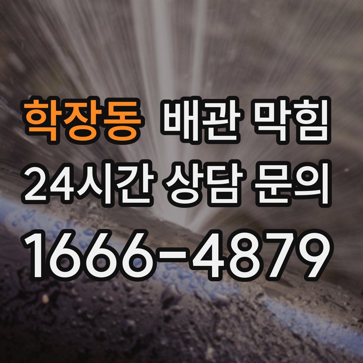 학장동 배관 막힘