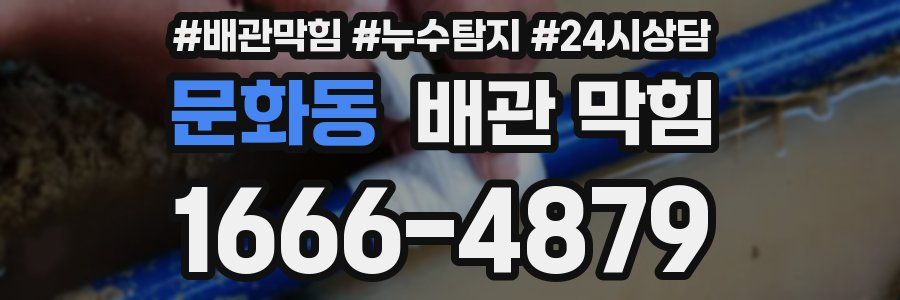문화동 배관 막힘