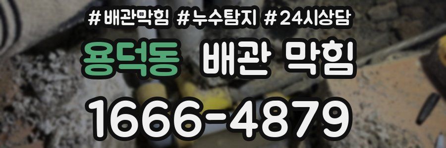 용덕동 배관 막힘