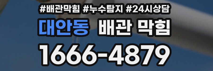 대안동 배관 막힘