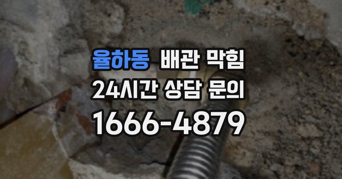 율하동 배관 막힘