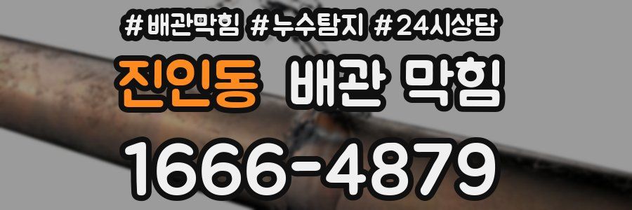 진인동 배관 막힘