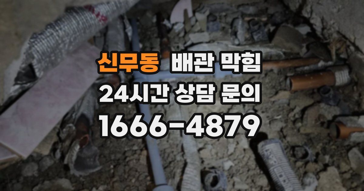 신무동 배관 막힘