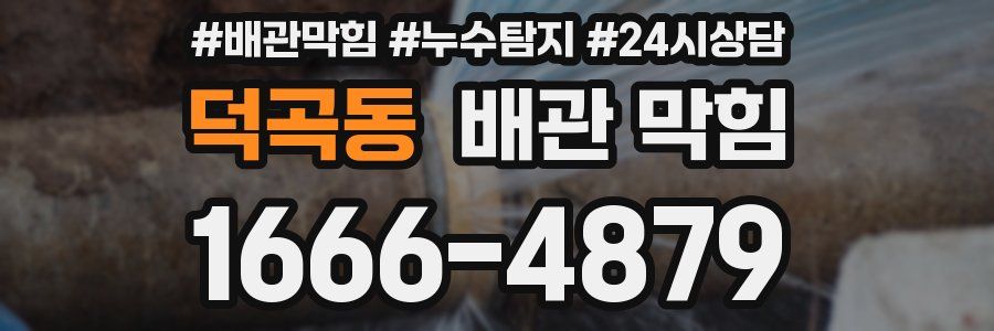 덕곡동 배관 막힘