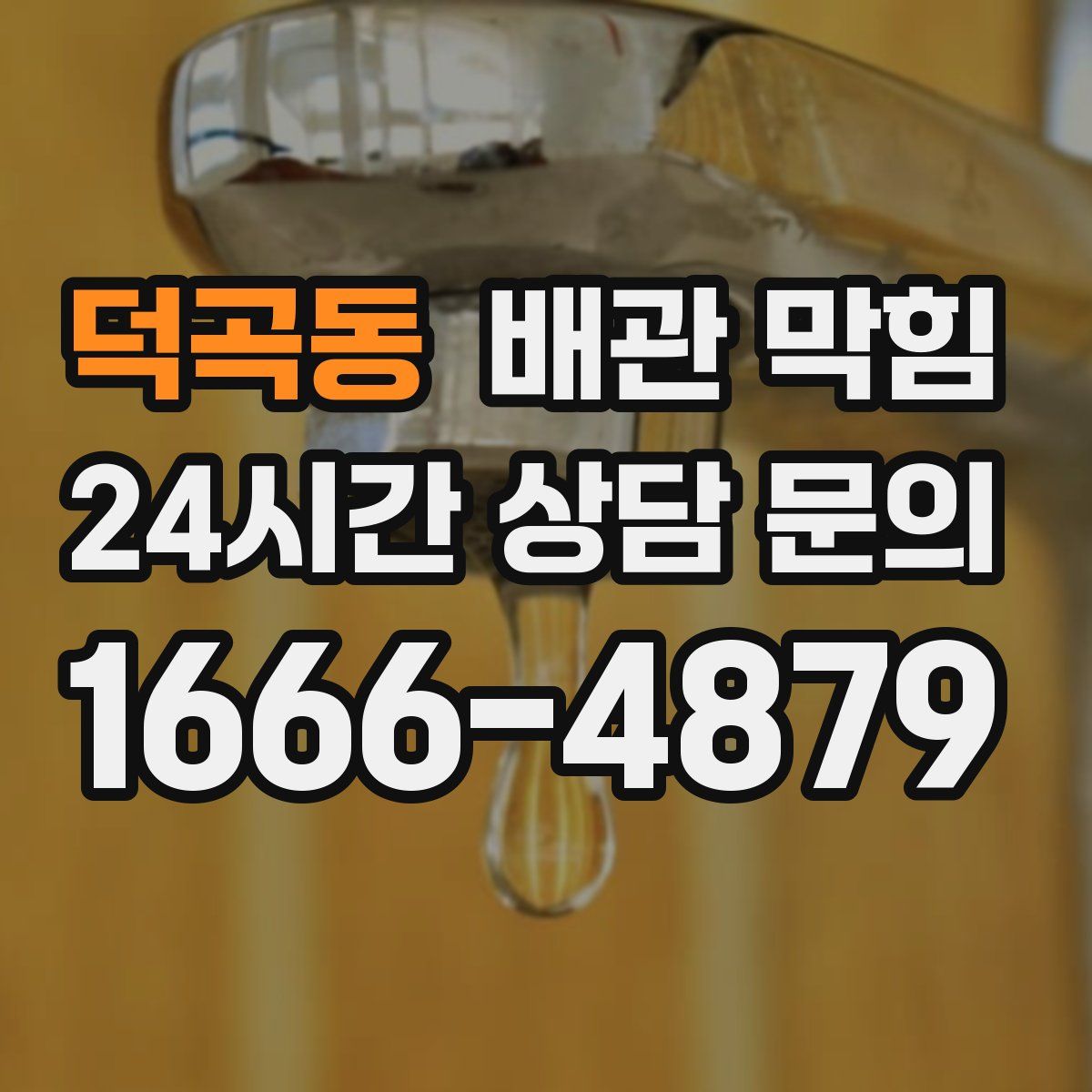 덕곡동 배관 막힘