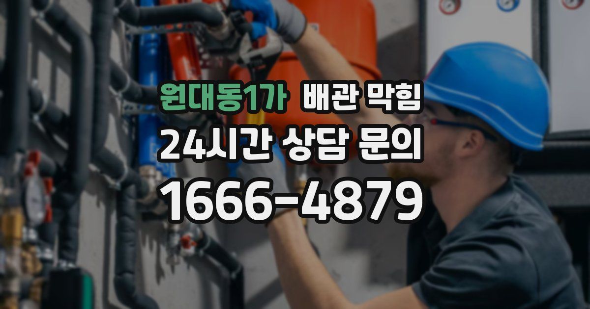 원대동1가 배관 막힘