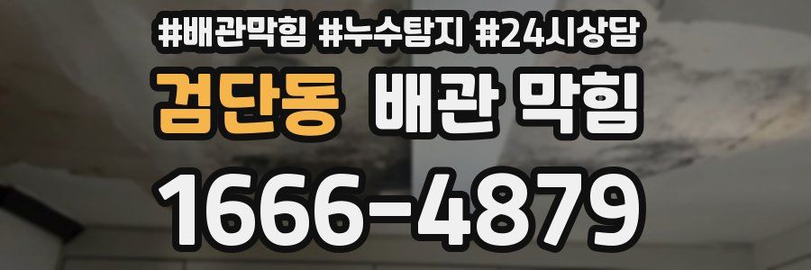 검단동 배관 막힘