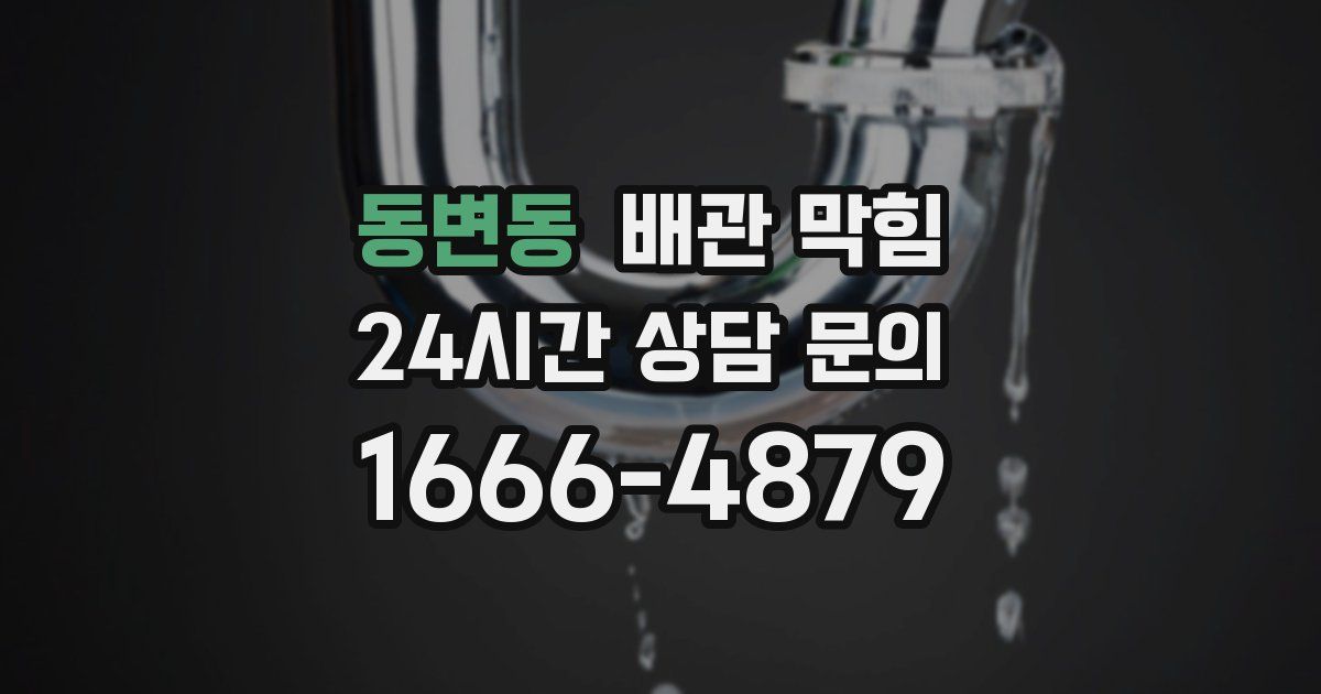 동변동 배관 막힘