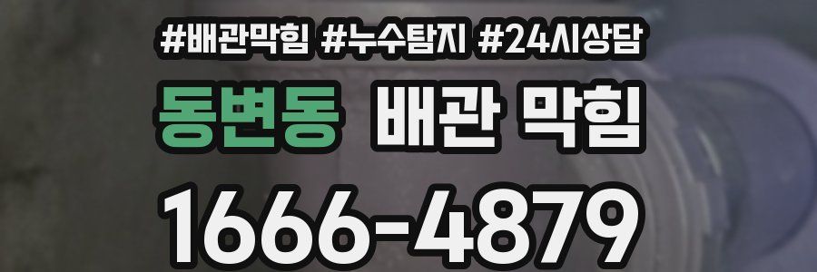 동변동 배관 막힘