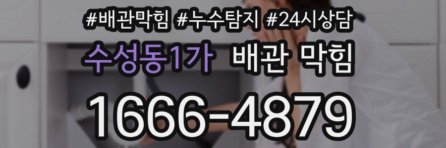 수성동1가 배관 막힘