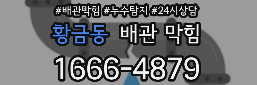 황금동 배관 막힘