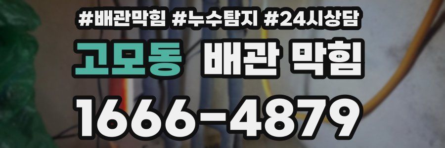 고모동 배관 막힘