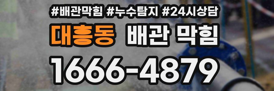 대흥동 배관 막힘
