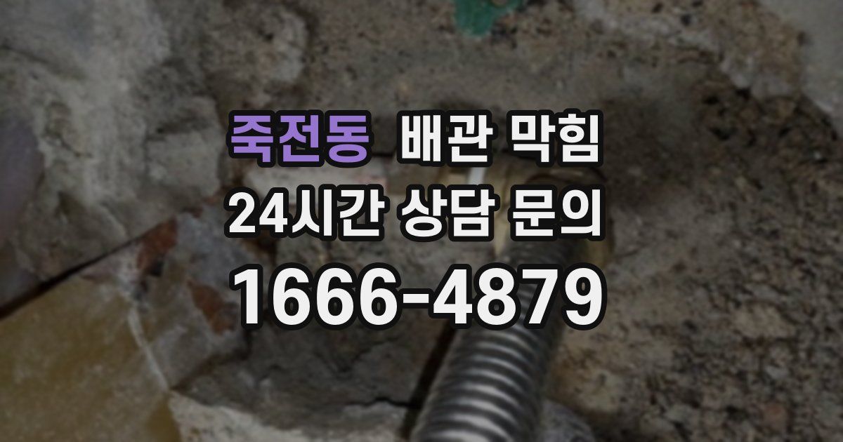 죽전동 배관 막힘