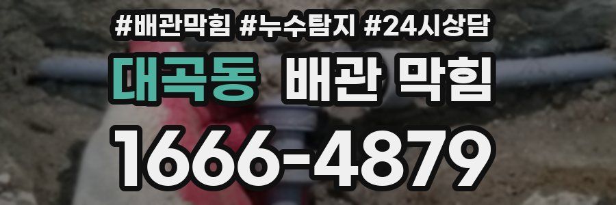 대곡동 배관 막힘