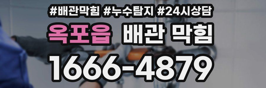 옥포읍 배관 막힘