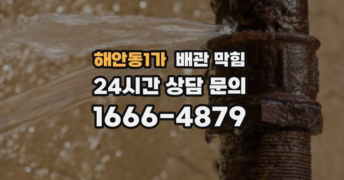 해안동1가 배관 막힘