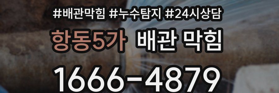 항동5가 배관 막힘