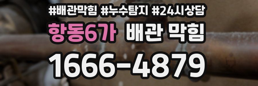 항동6가 배관 막힘