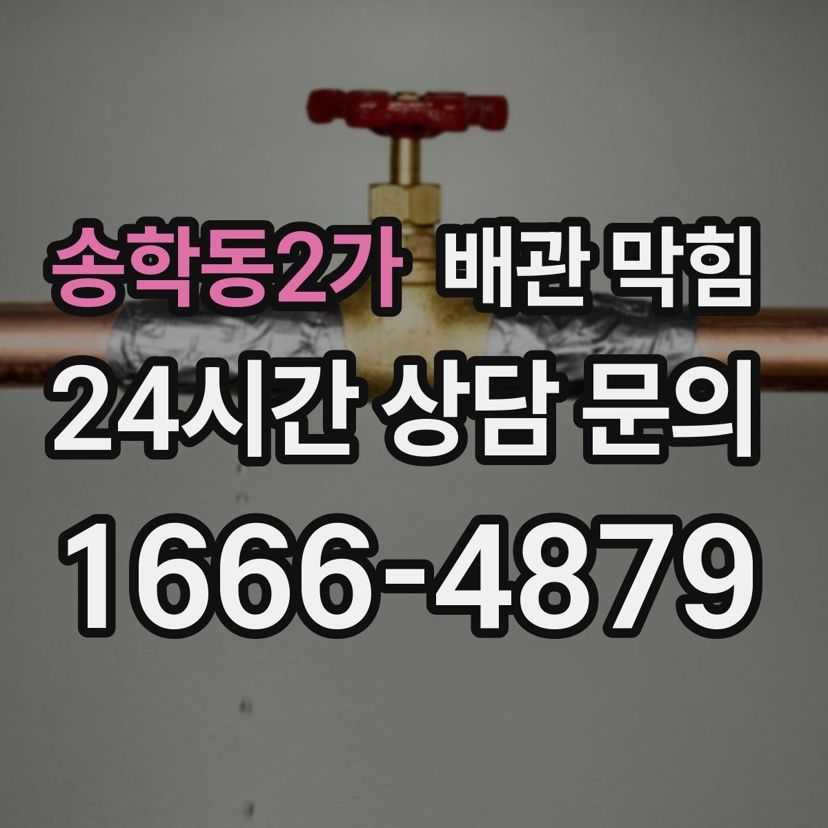 송학동2가 배관 막힘